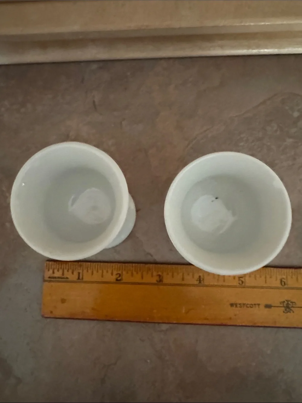 Corelle White Ceramic Egg Cups - Set of 2